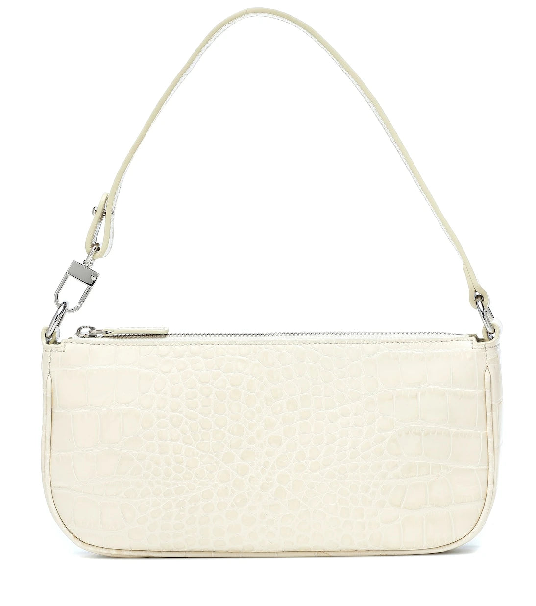 By Far - Rachel croc-effect leather shoulder bag