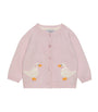 Wool-Blend Duck Intarsia Cardigan (1-9 Months)