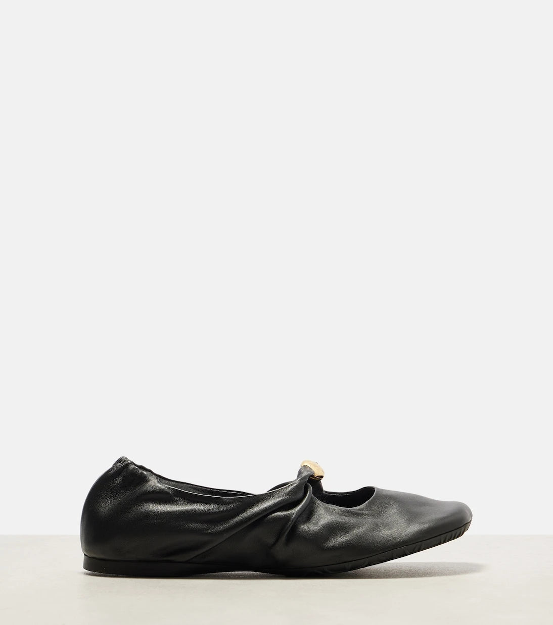 Loewe - Pebble Soft leather Mary Jane flats