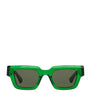 Green Rectangular Sunglasses
