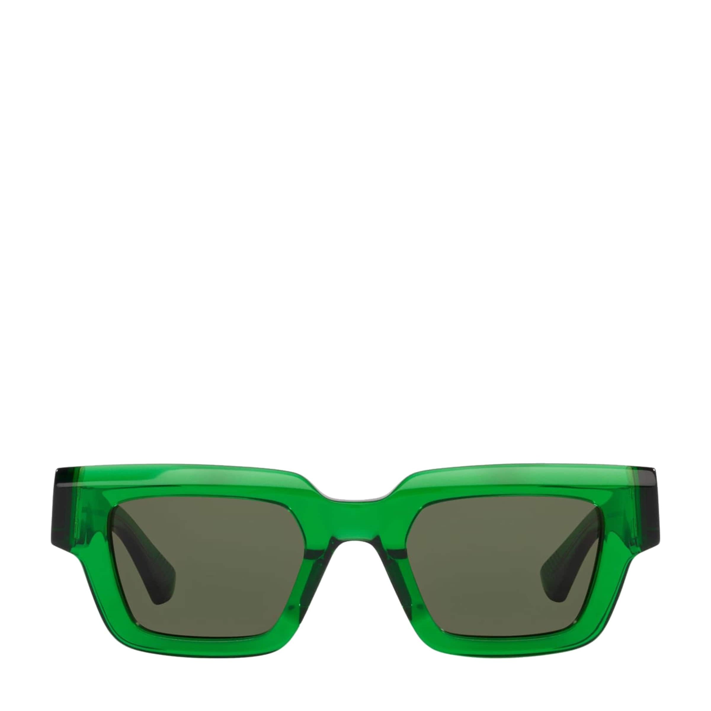Green Rectangular Sunglasses