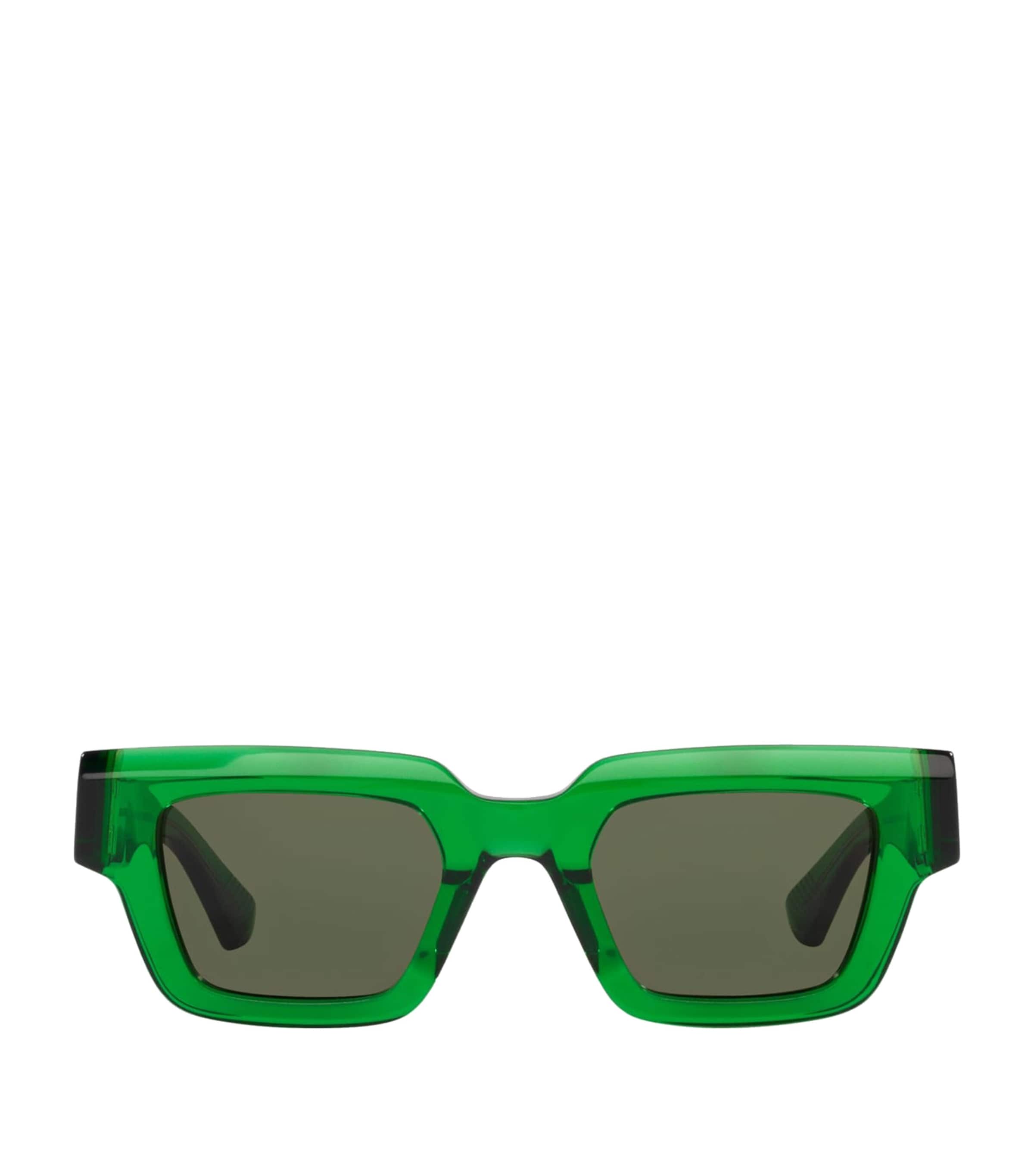 Green Rectangular Sunglasses