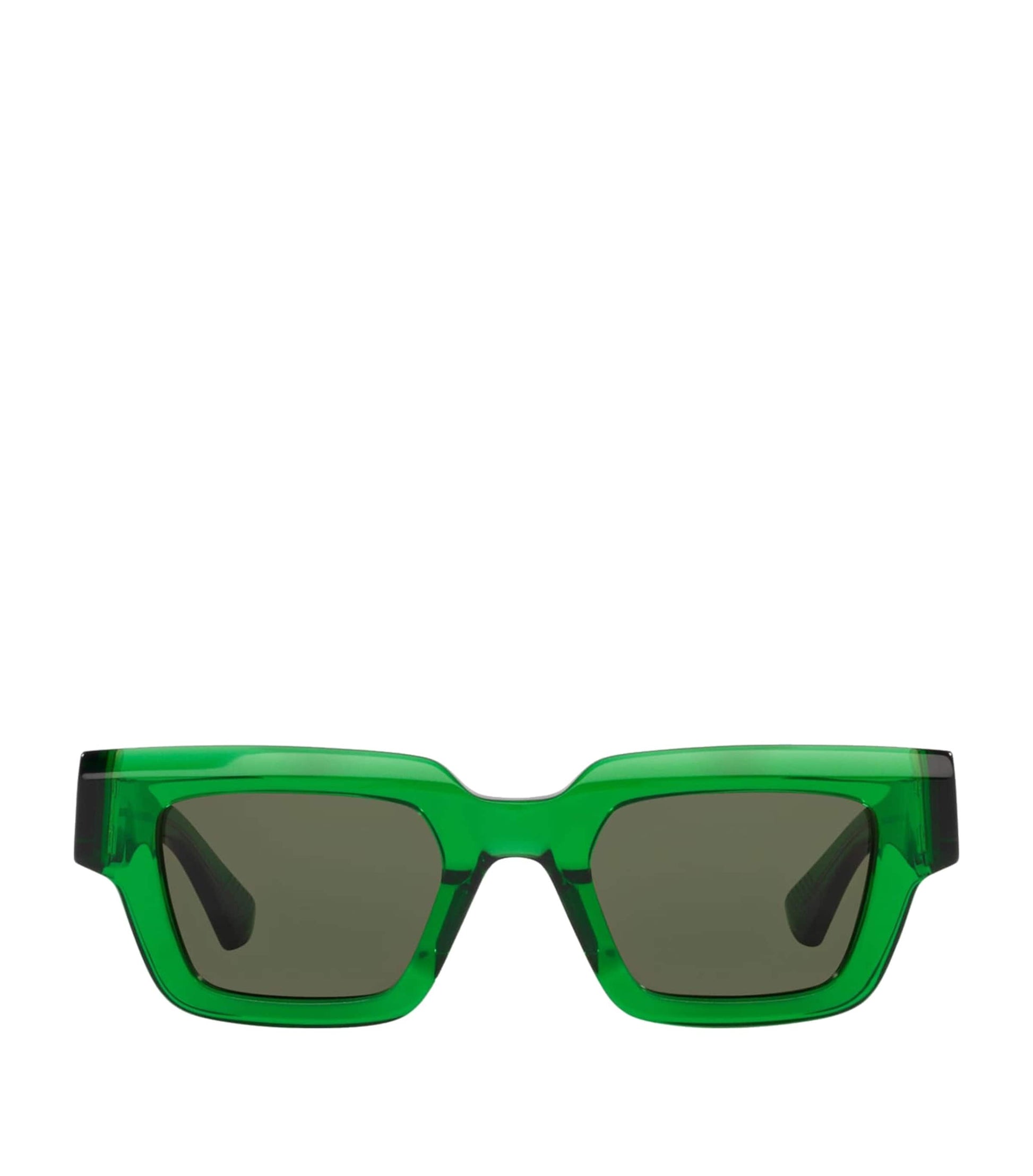 Green Rectangular Sunglasses