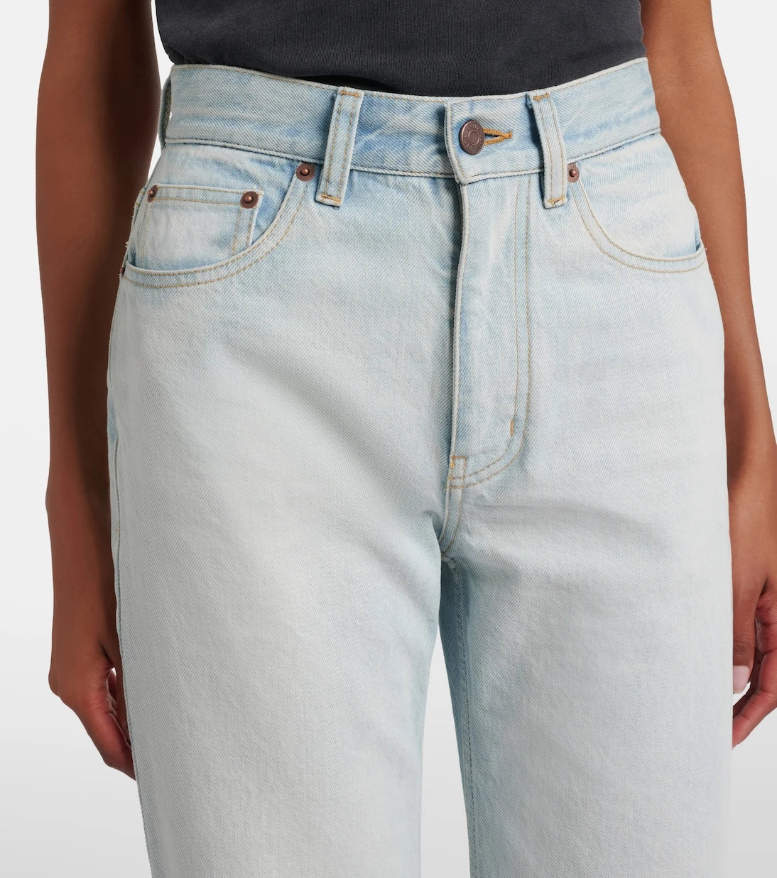 Chloé - Faded wide-leg jeans