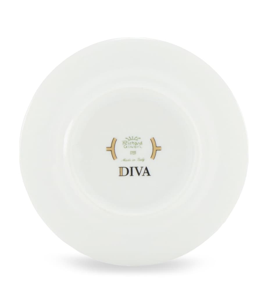 Set of 2 Colonna Diva Celeste Coffee Cups and Saucers