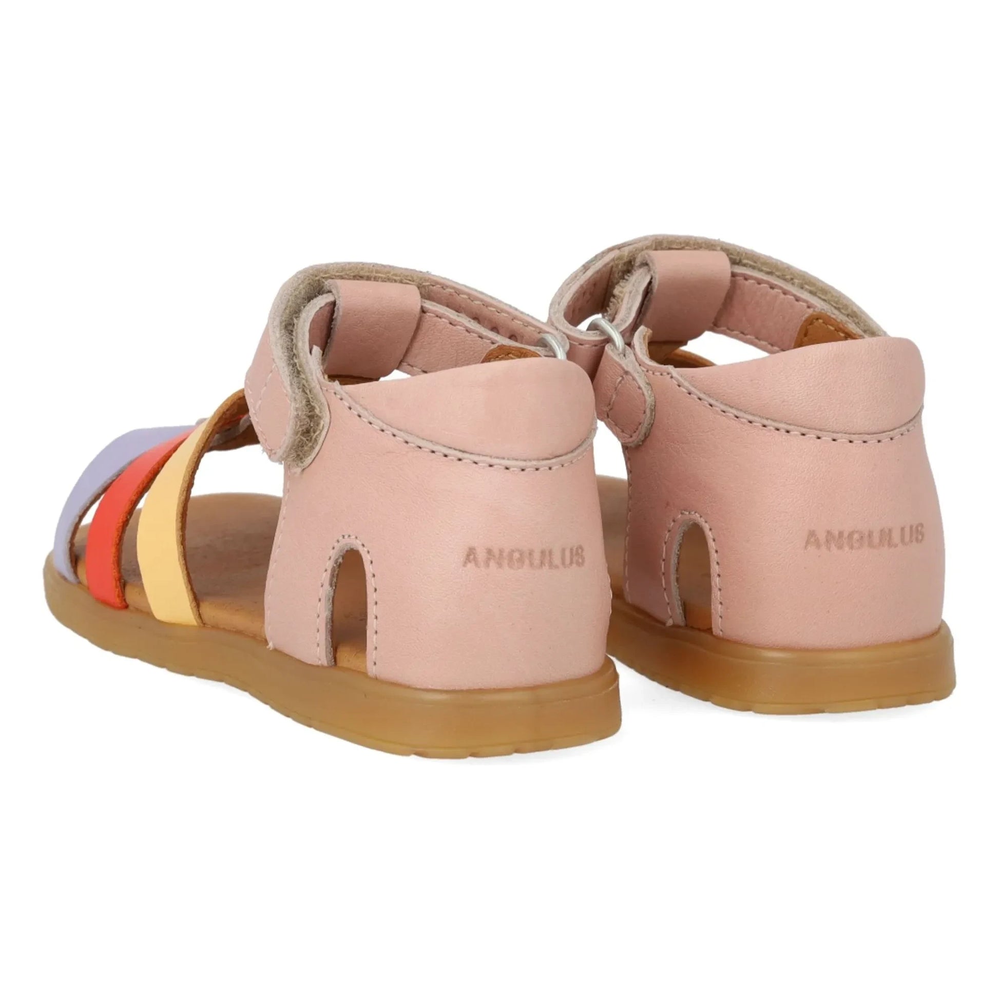 Angulus - Color Block sandals | Pale Pink