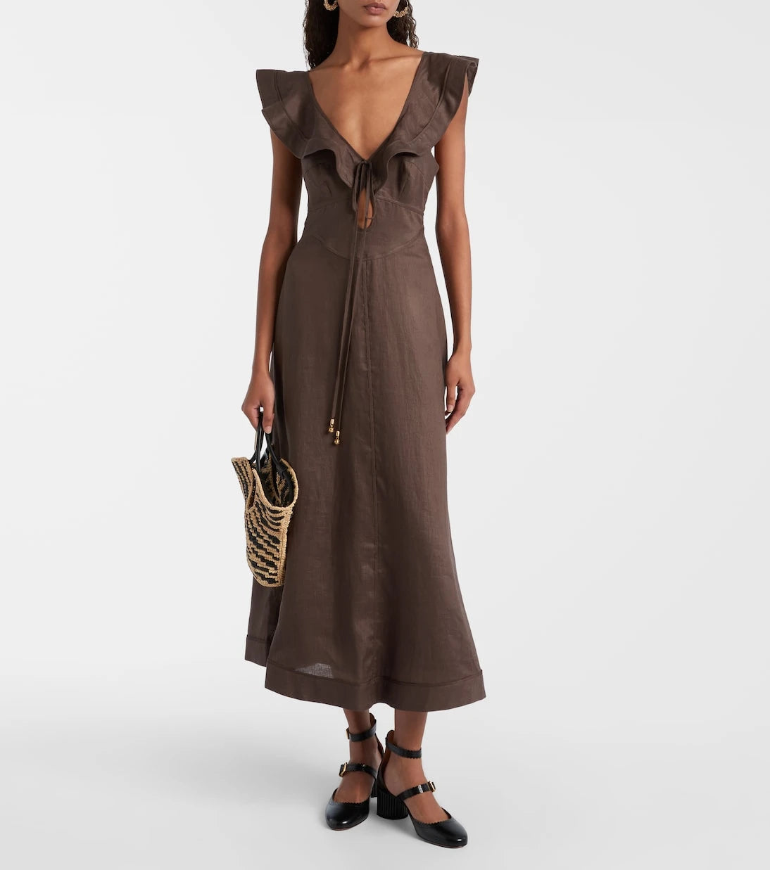 Zimmermann - Eddie 55 leather Mary Jane pumps