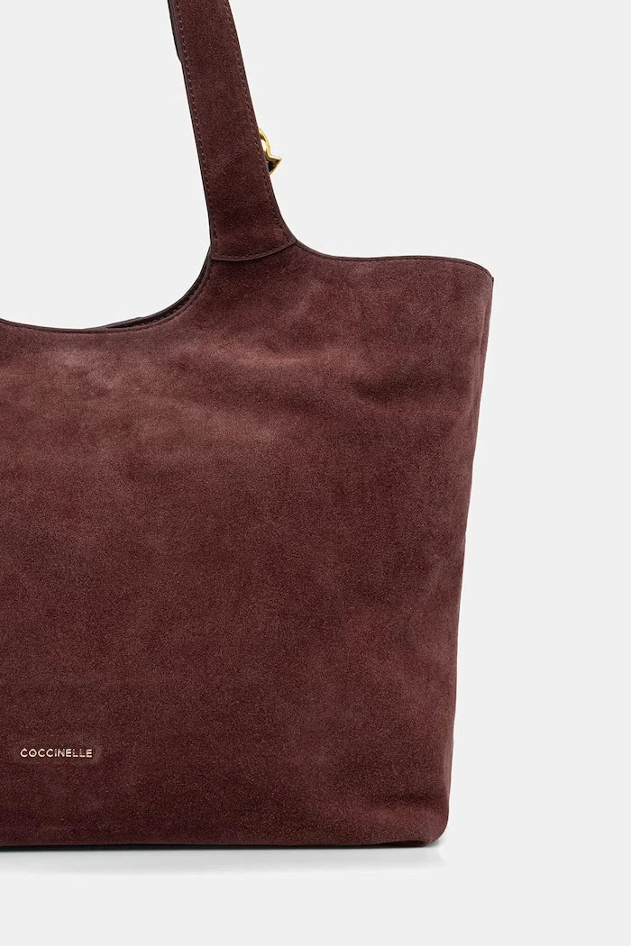 Coccinelle süet kadın alışveriş çantası