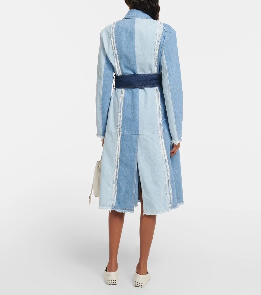 Tod's - Belted denim coat