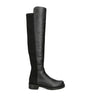 Stuart Weitzman Black Leather 5050 Bold Over-The-Knee Boots