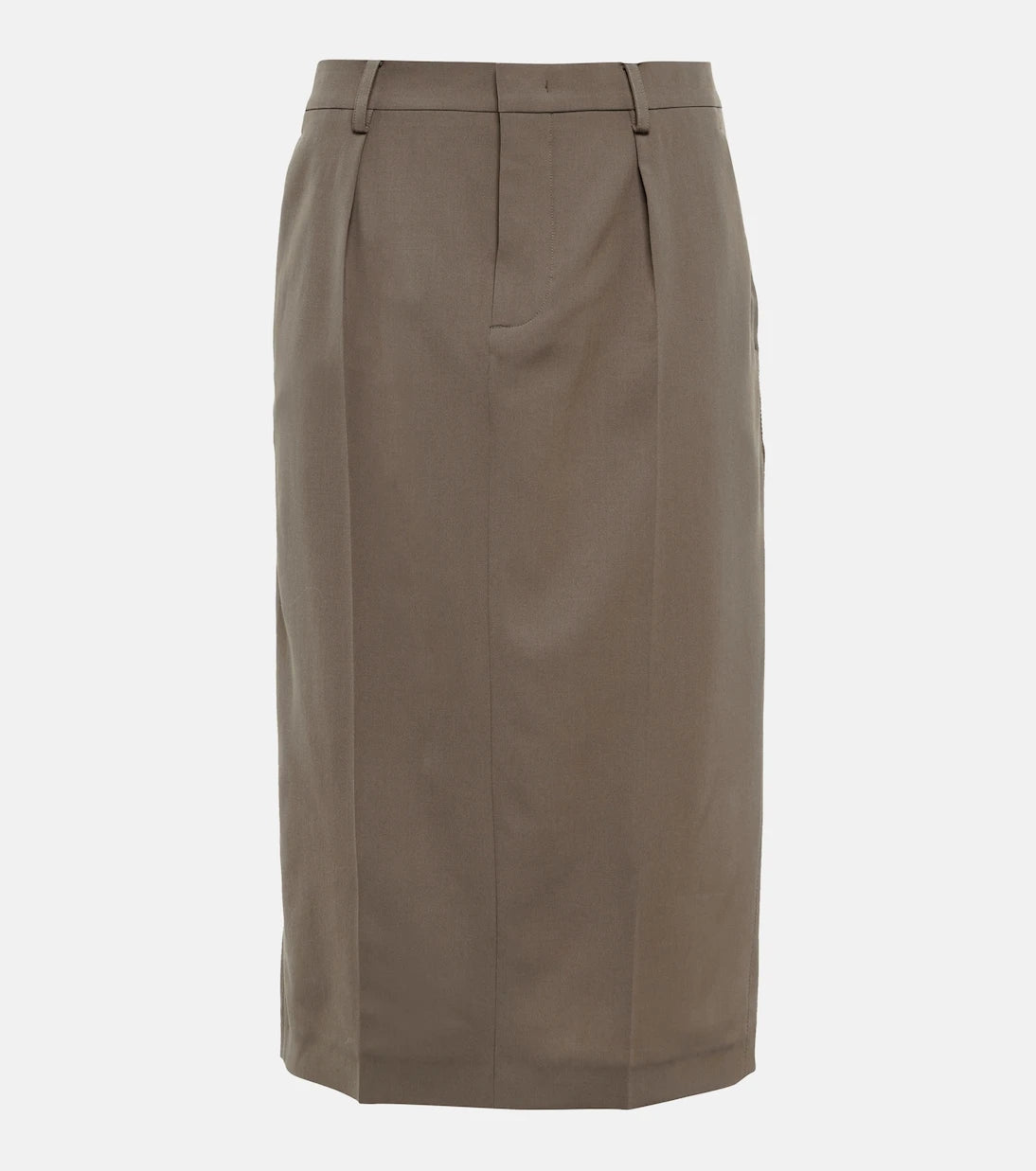 Jean Paul Gaultier - Low-rise wool-blend pencil skirt