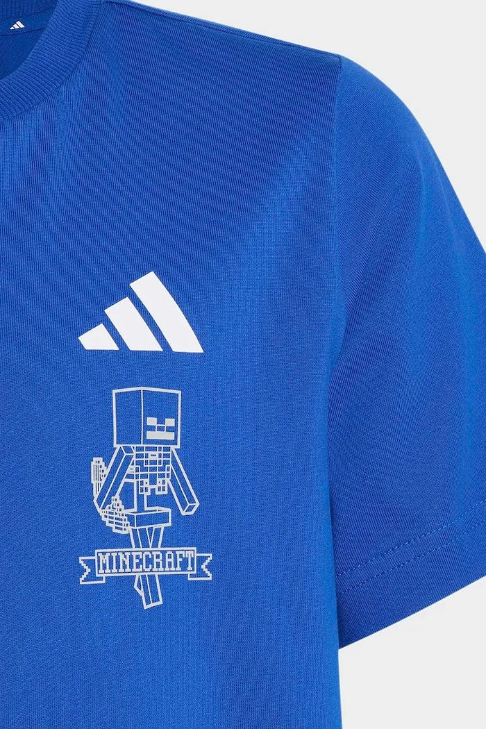 adidas pamuklu çocuk tişörtü MINECRAFT