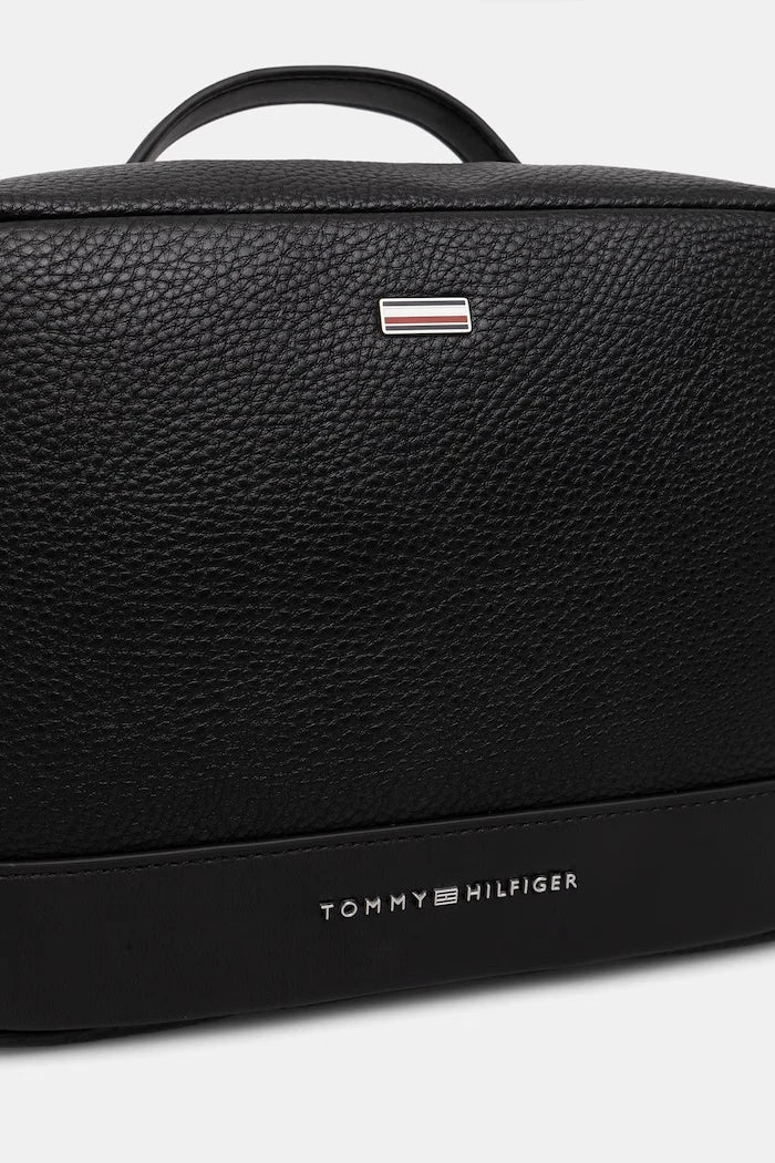 Tommy Hilfiger erkek suni deri kozmetik çantası