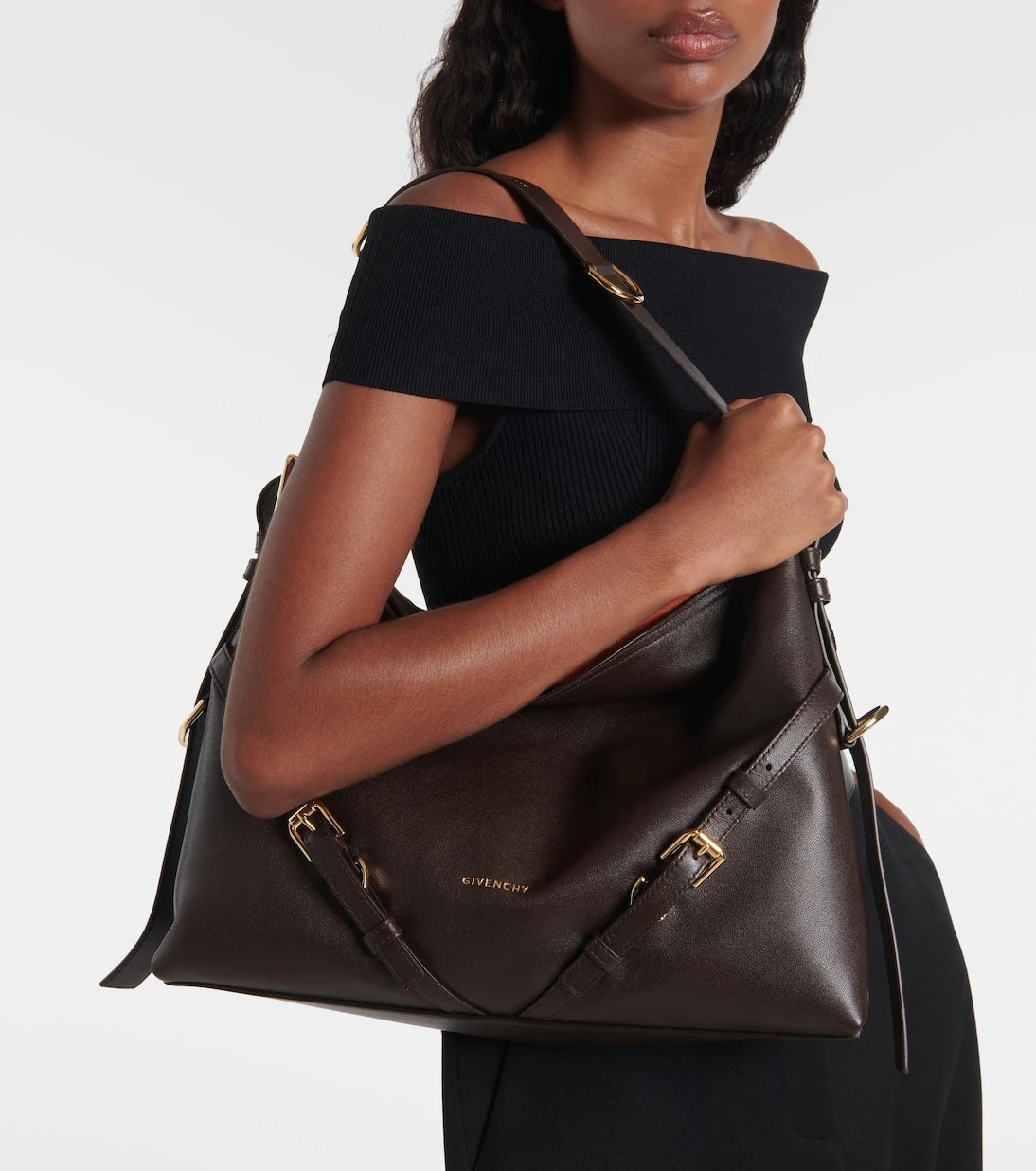Givenchy - Voyou Medium leather shoulder bag