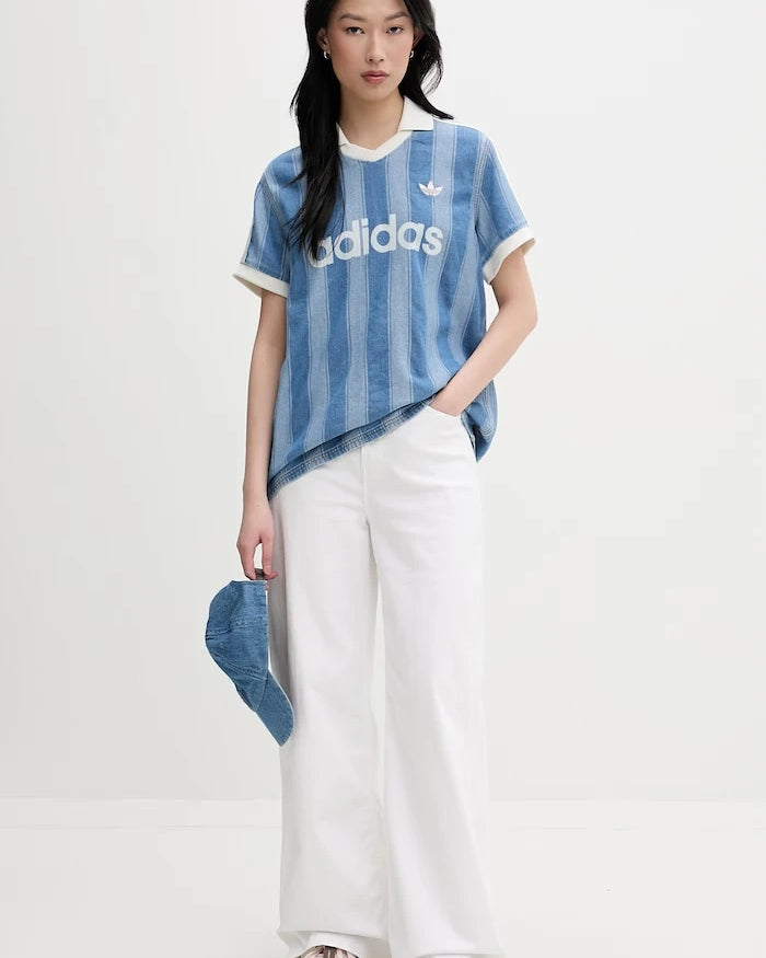 adidas Originals тениска с яка дамска памучна