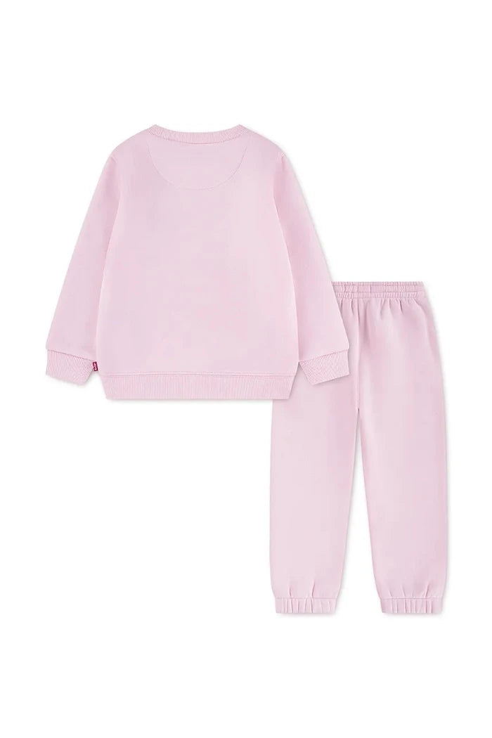 Levi's çocuklar için pamuklu eşofman takımı HOODIE & JOGGER SET