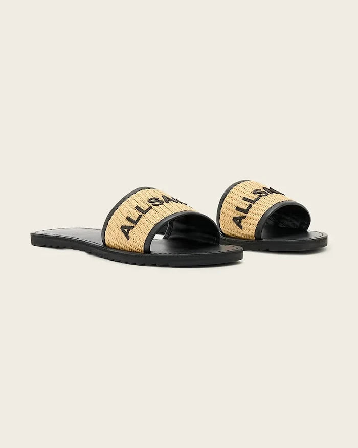 AllSaints Kadın Deri Sandalet Hoxton Slider