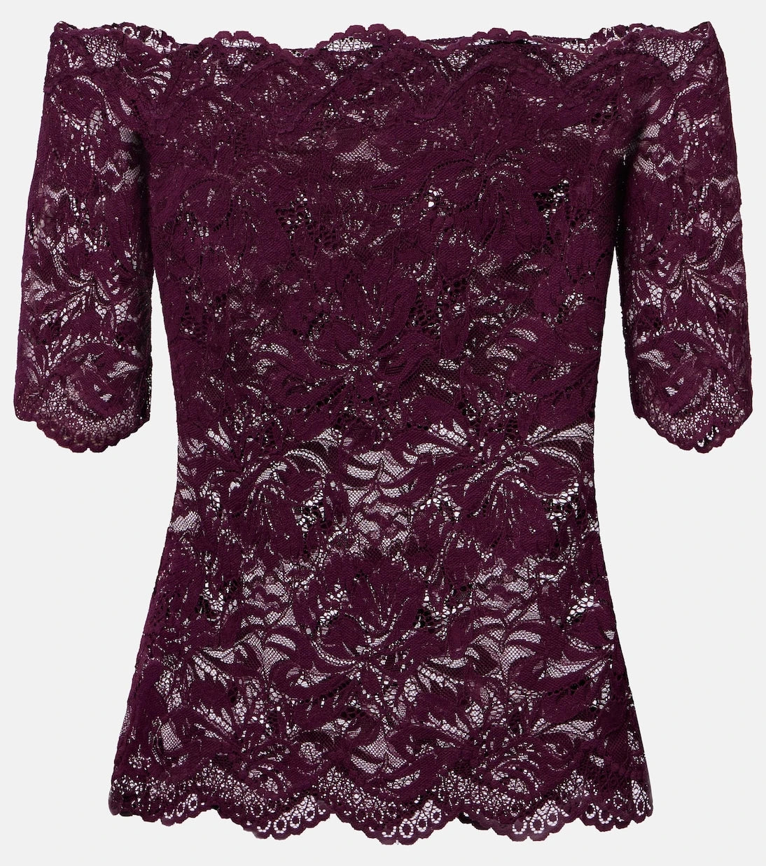 Rabanne - Off-shoulder lace top