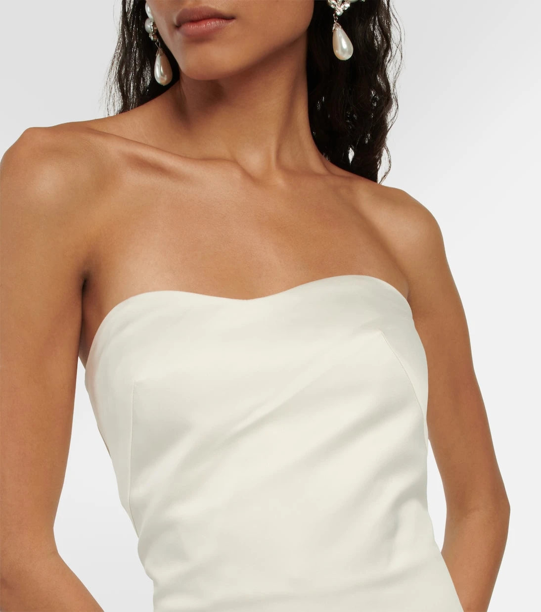 Rotate - Bridal strapless twill gown