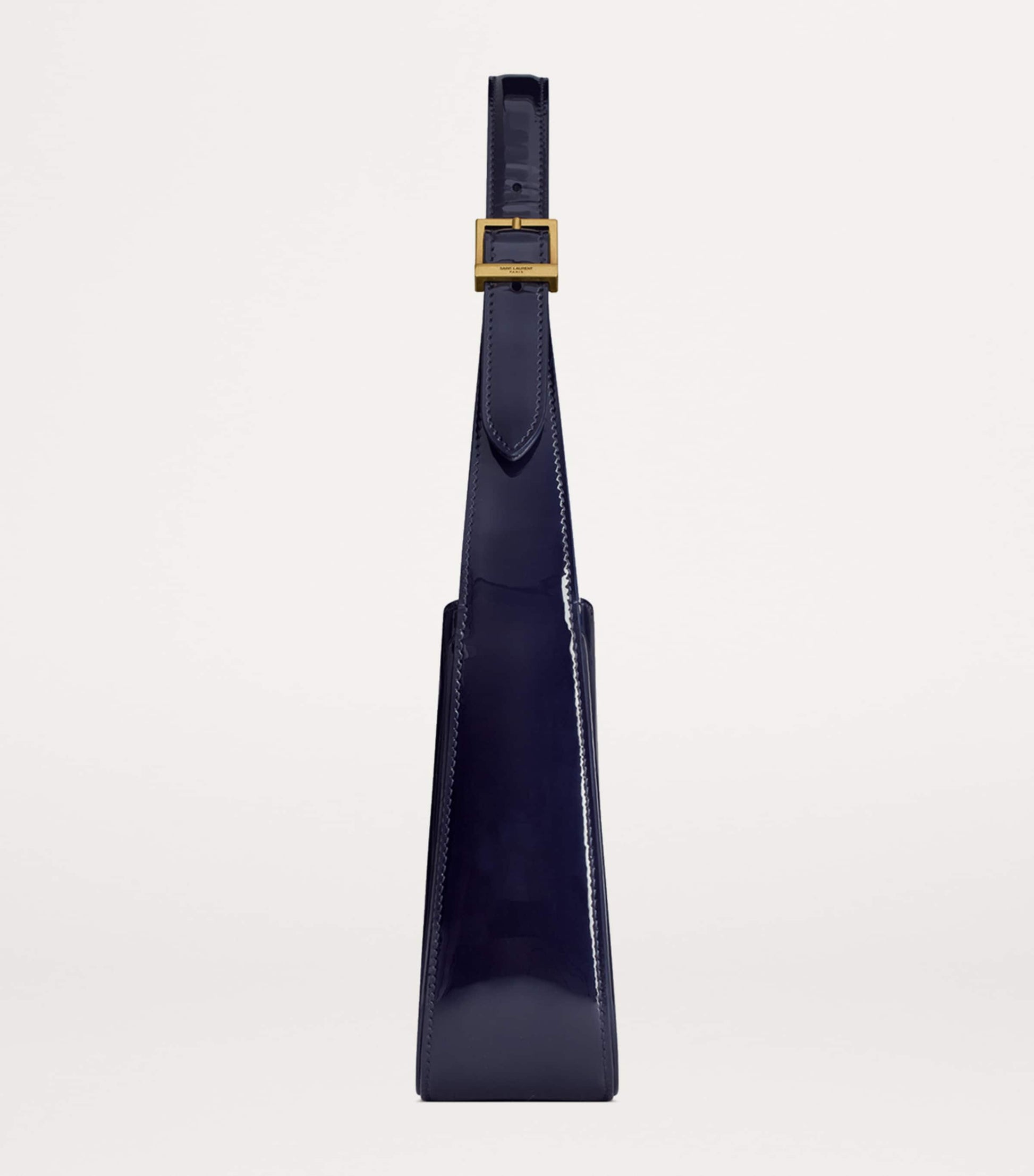 Saint Laurent Blue Patent Leather Le 5 à 7 Shoulder Bag