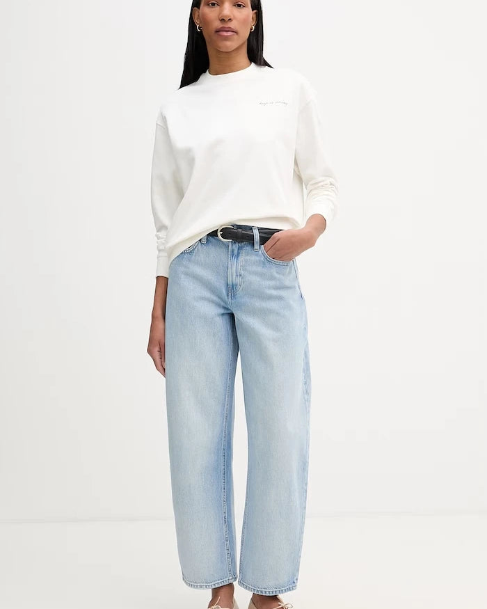 Marc O'Polo kadın pamuklu oversize sweatshirt