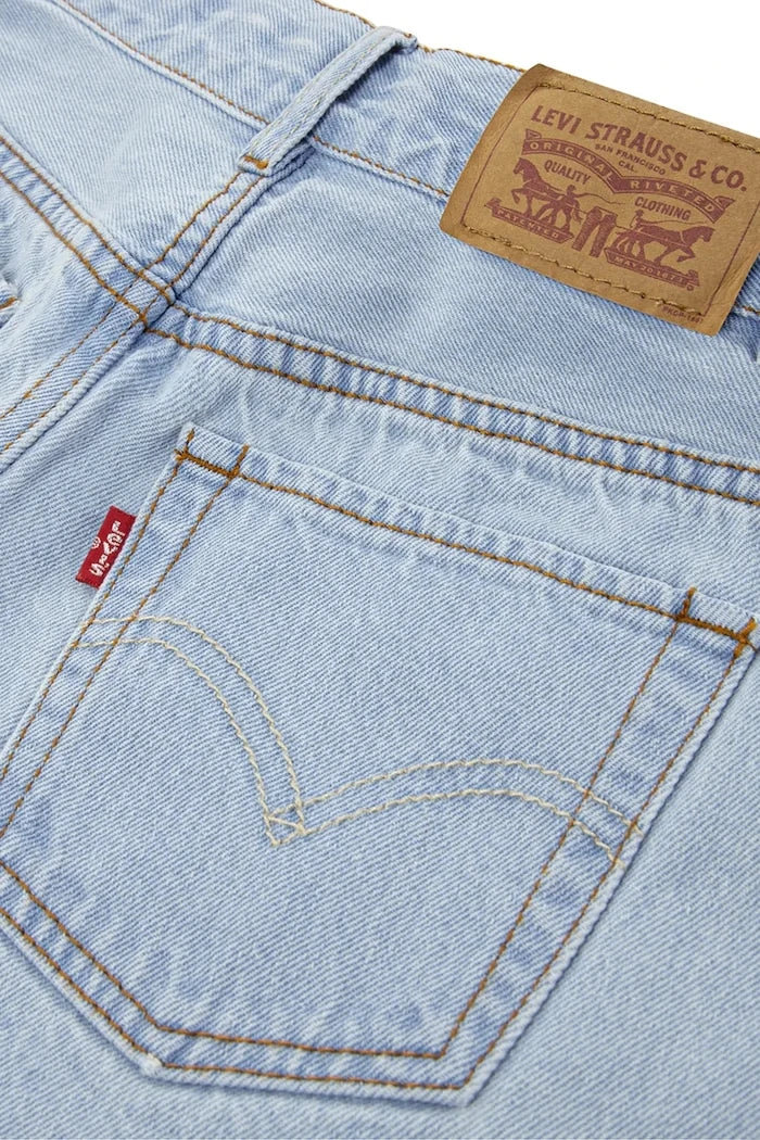 Levi's çocuk denim kısa şort CROCHET APPLIQUE A LINE SH