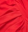 Victoria Beckham Red Jersey Draped Gown