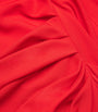Victoria Beckham Red Jersey Draped Gown