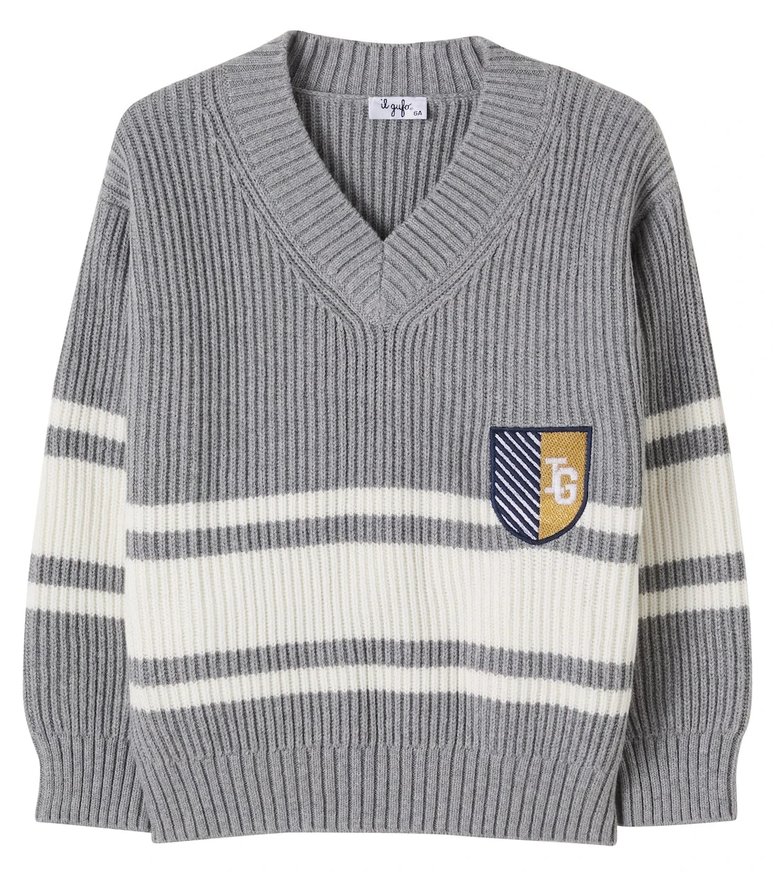 Il Gufo - Striped cotton sweater