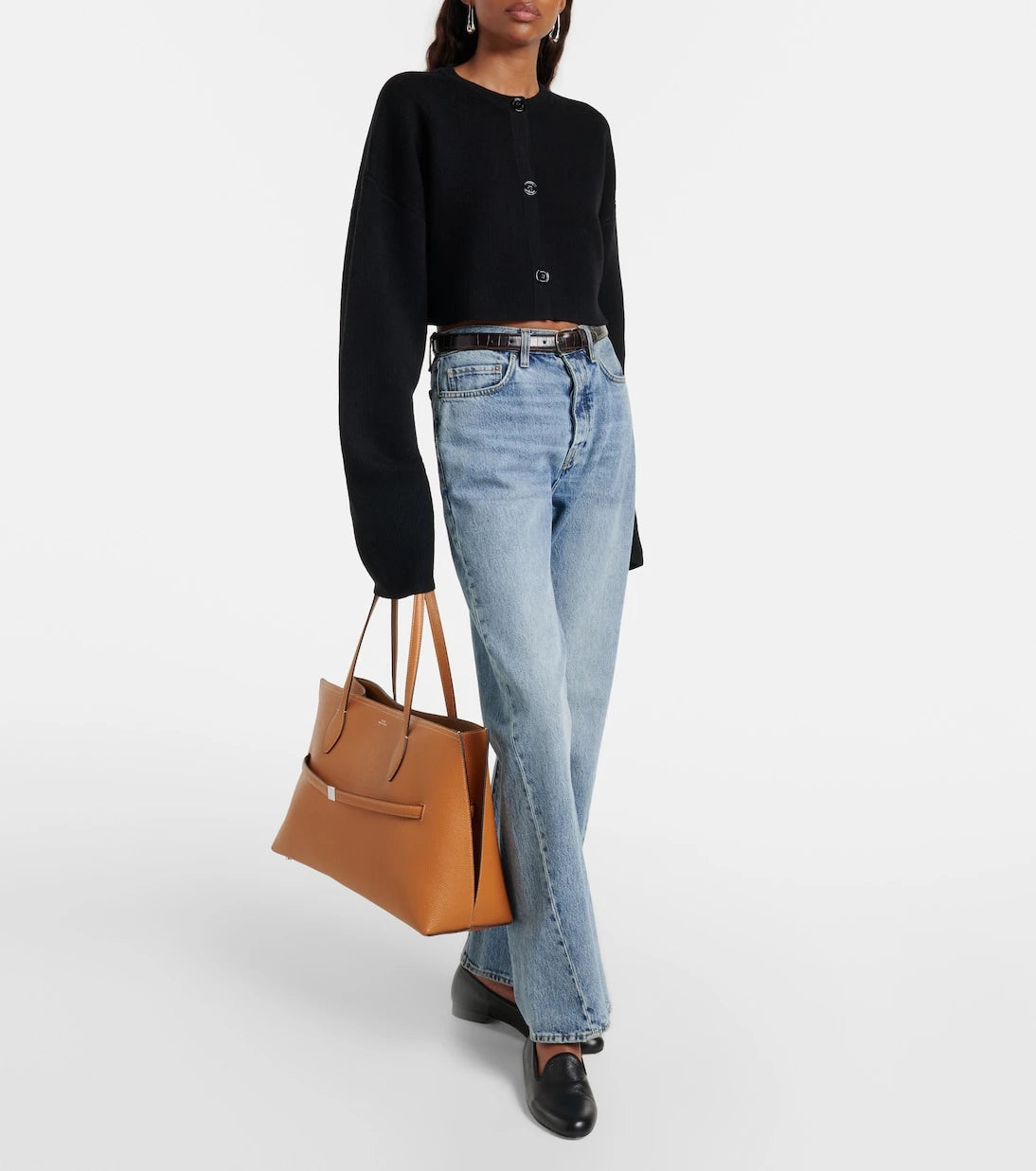 Toteme - Cropped wool-blend cardigan