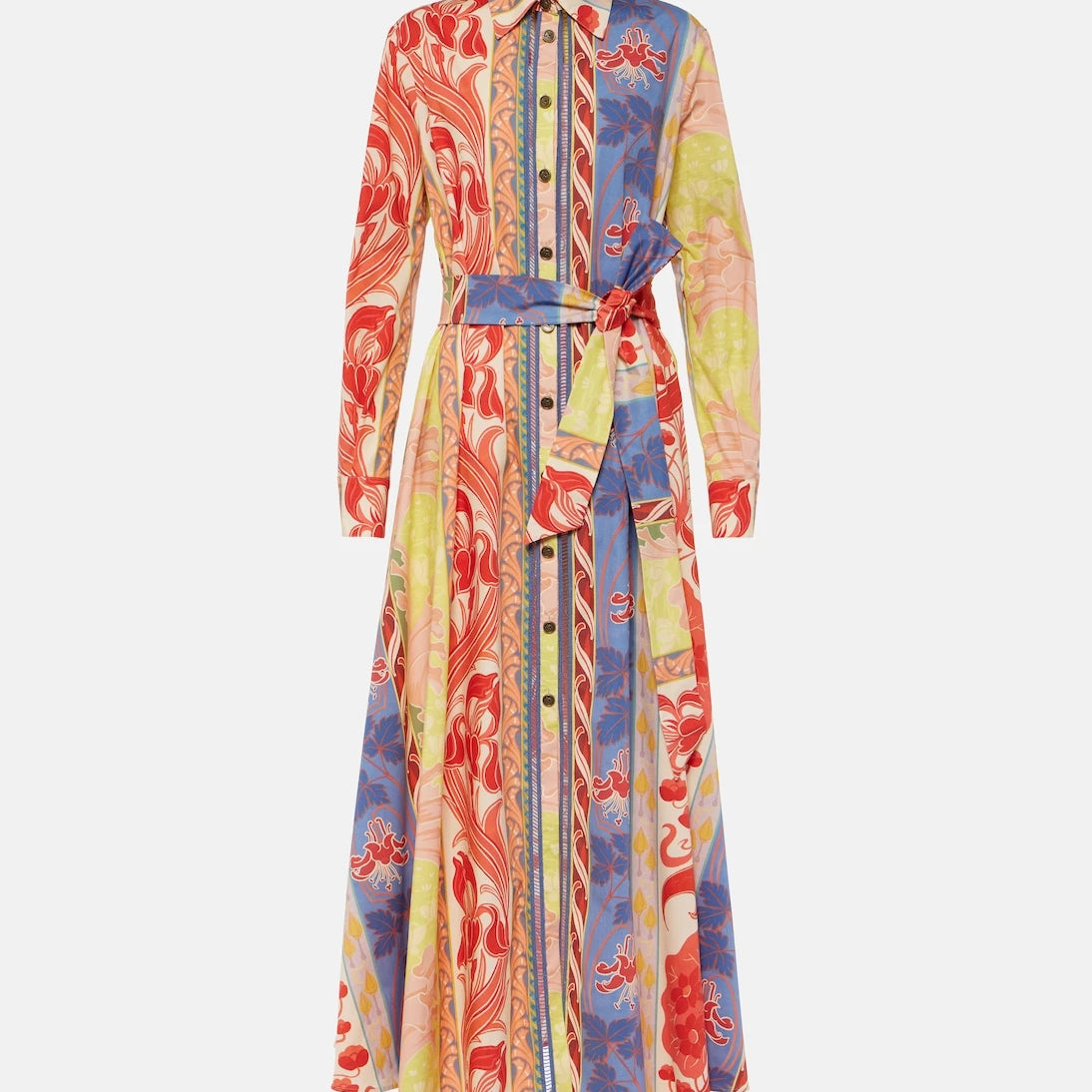 Etro - Printed cotton-blend shirt dress