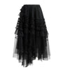 Black Tulle Jen Midi Skirt