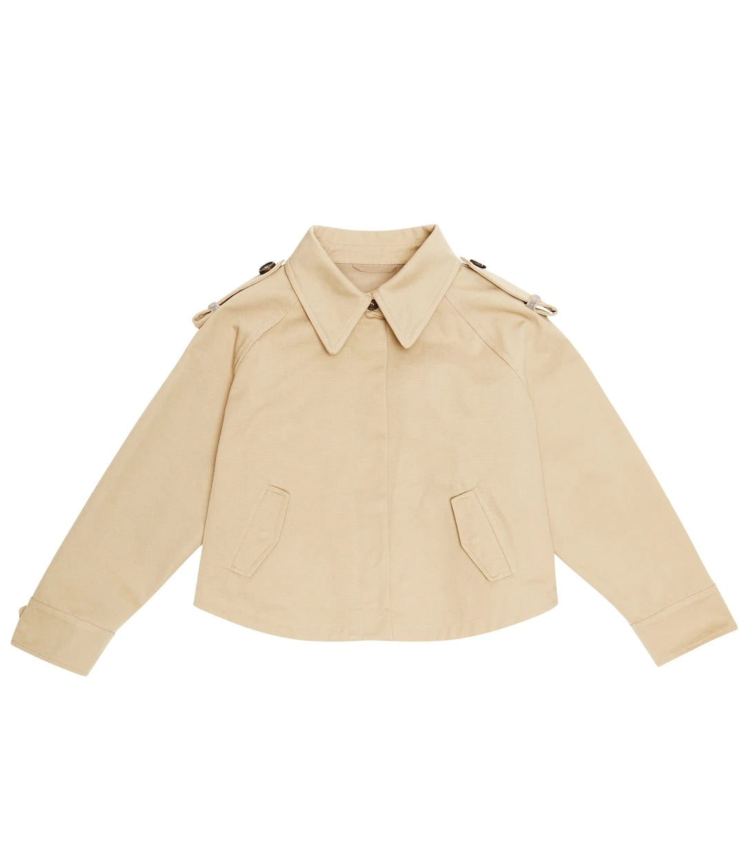 Brunello Cucinelli Kids - جاكيت من قطن الغاباردين