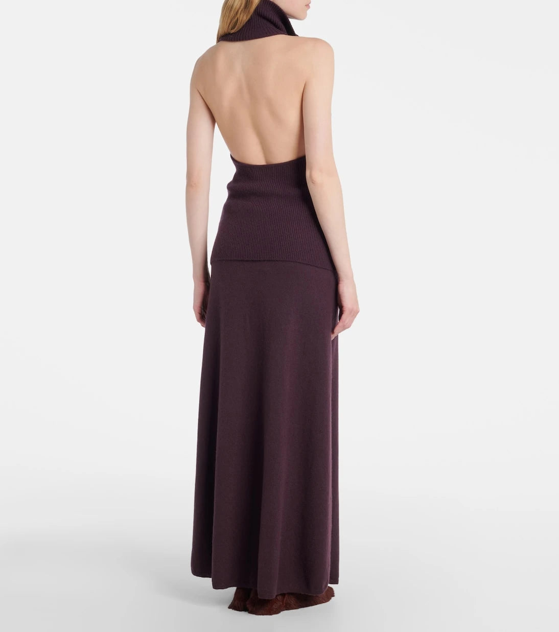 Lisa Yang - Maddie open-back cashmere top