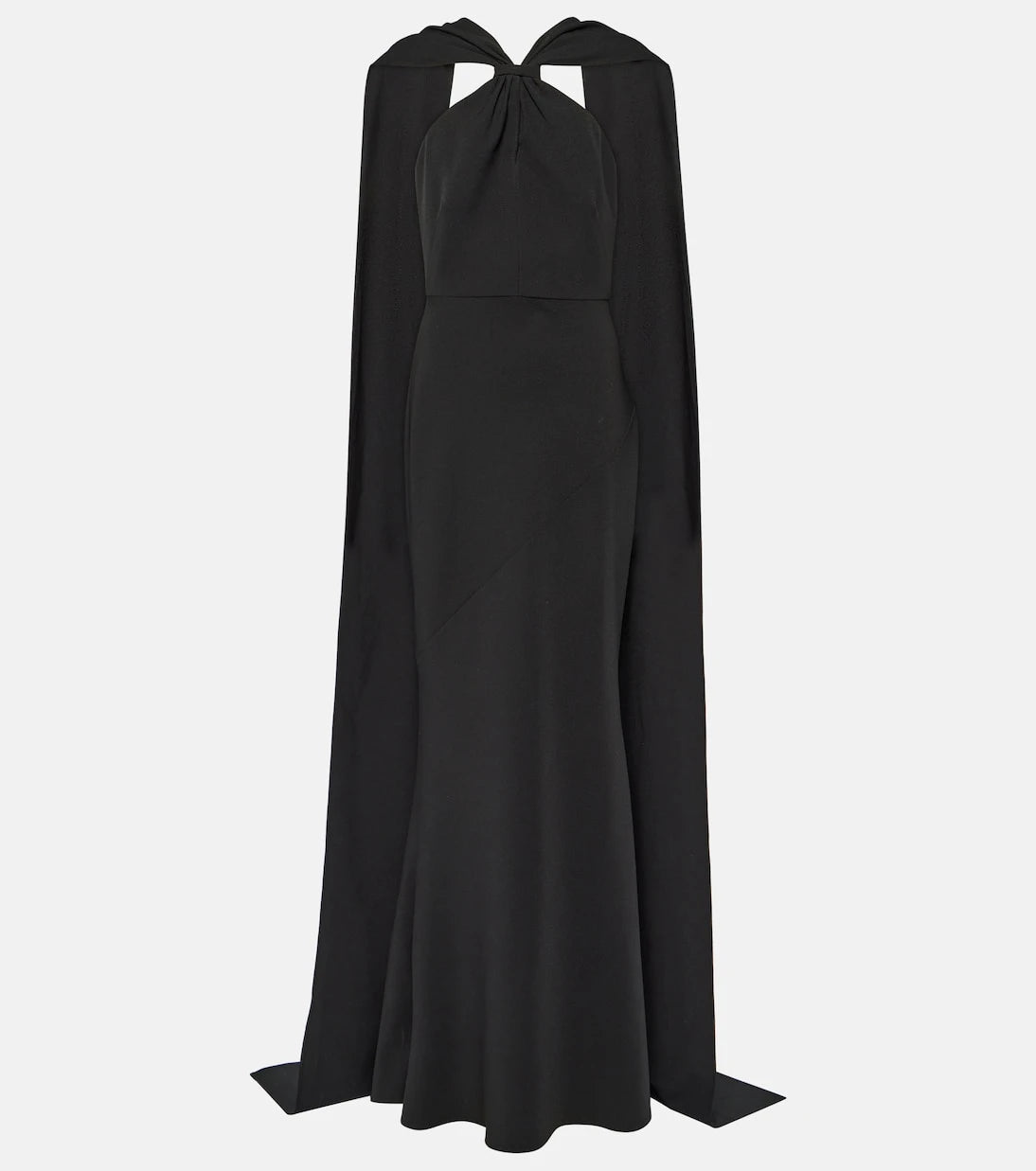 Safiyaa - Lilien caped crepe gown