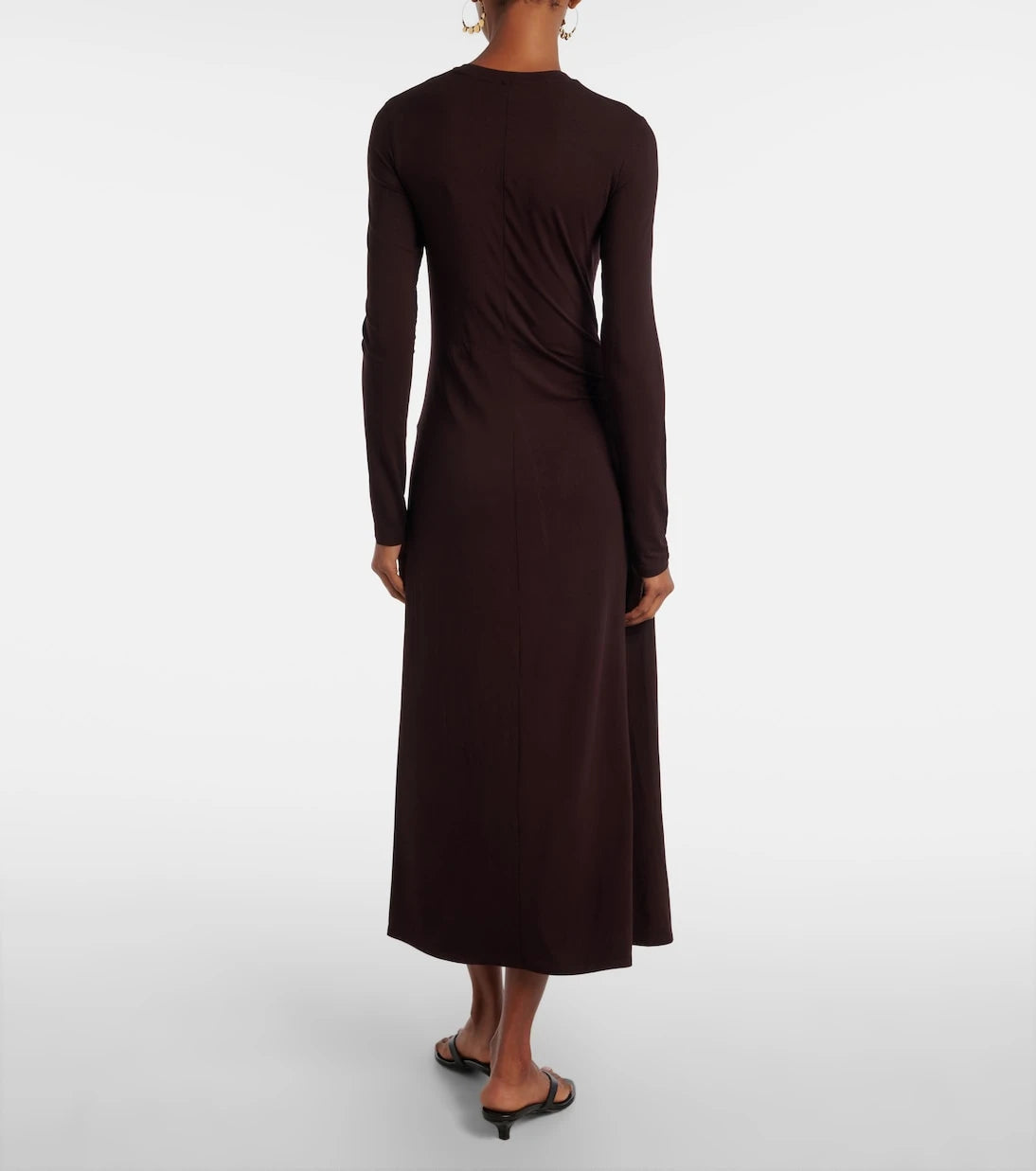 Vince - Ruched jersey maxi dress