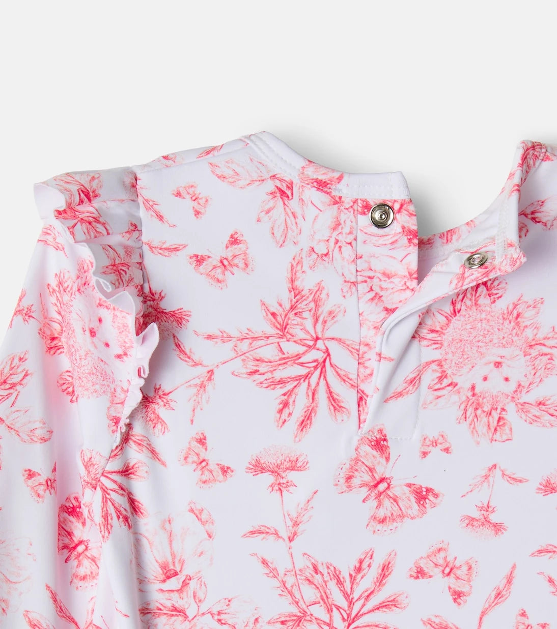 Tartine et Chocolat - Floral ruffled rashguard top