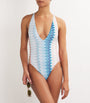Multi Zigzag Cross-Back Swimsuit