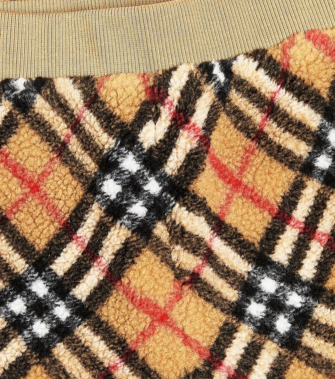 Burberry Kids - Burberry Check fleece sweatpants