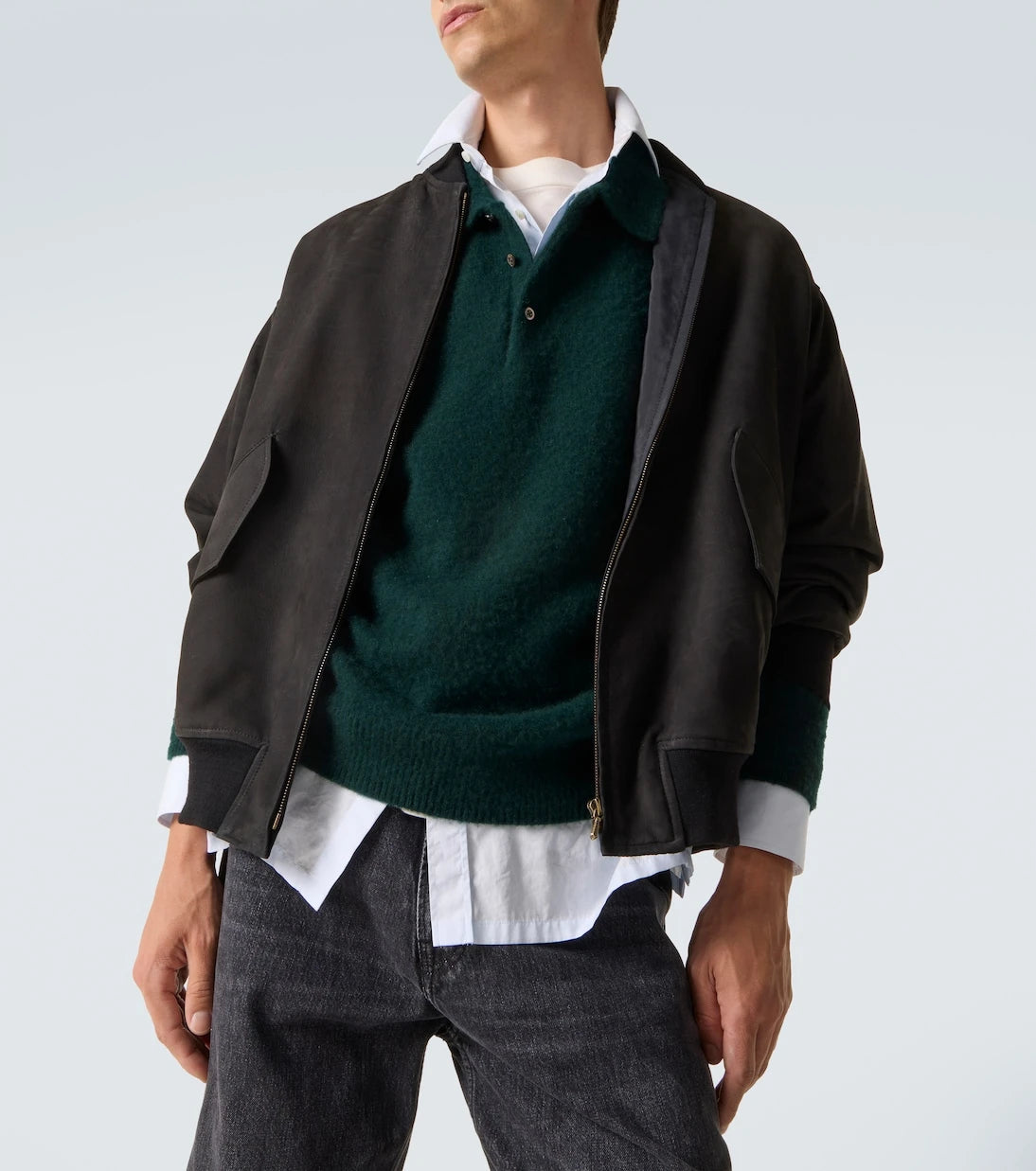 A.Presse - Suede blouson jacket