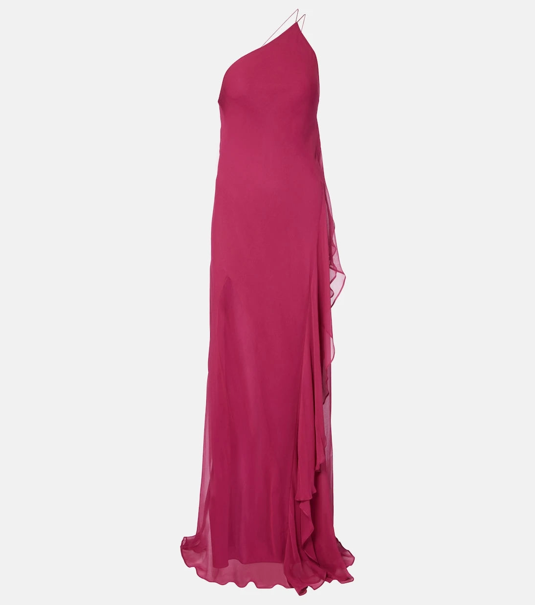 The Sei - One-shoulder ruffled silk gown