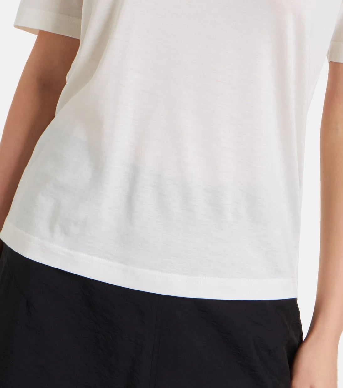 Toteme - Cotton and silk T-shirt