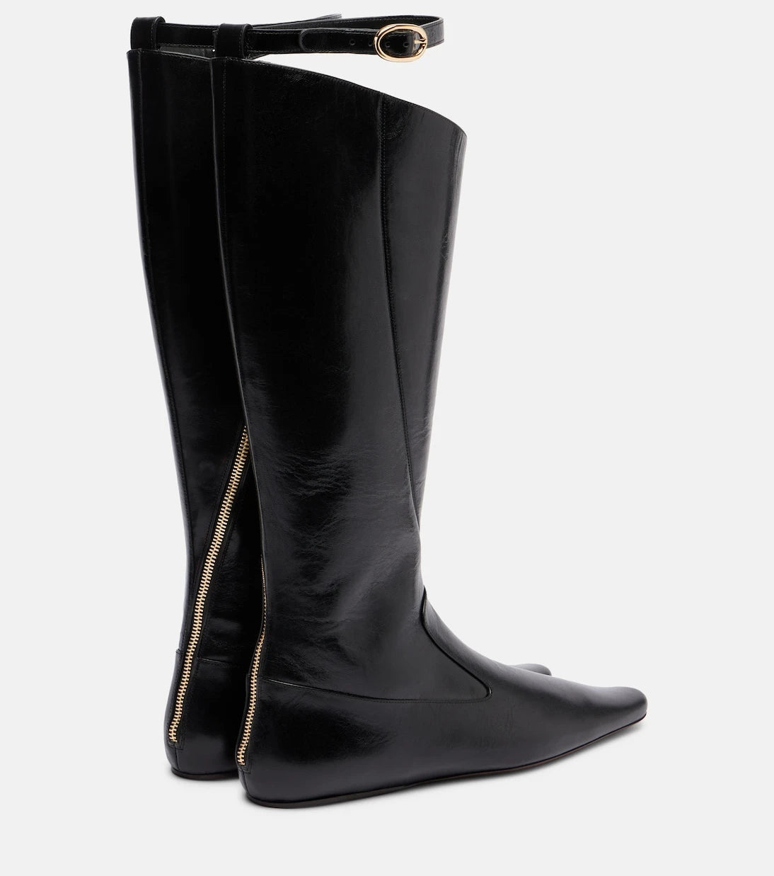 Tory Burch - Twisted leather knee-high boots