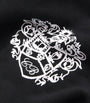 Black Collegiate Crest Zip-Up Hoodie