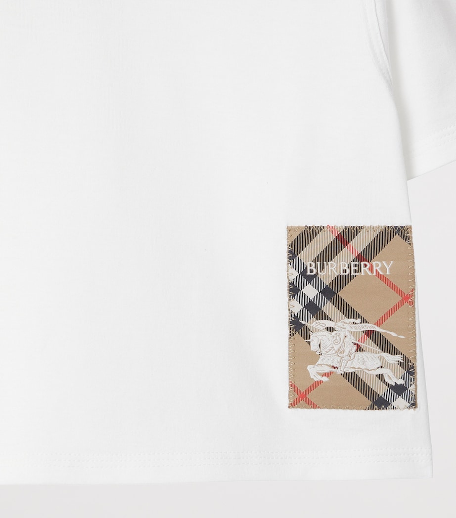 Burberry Kids Cotton Check-Patch T-Shirt (6-24 Months)