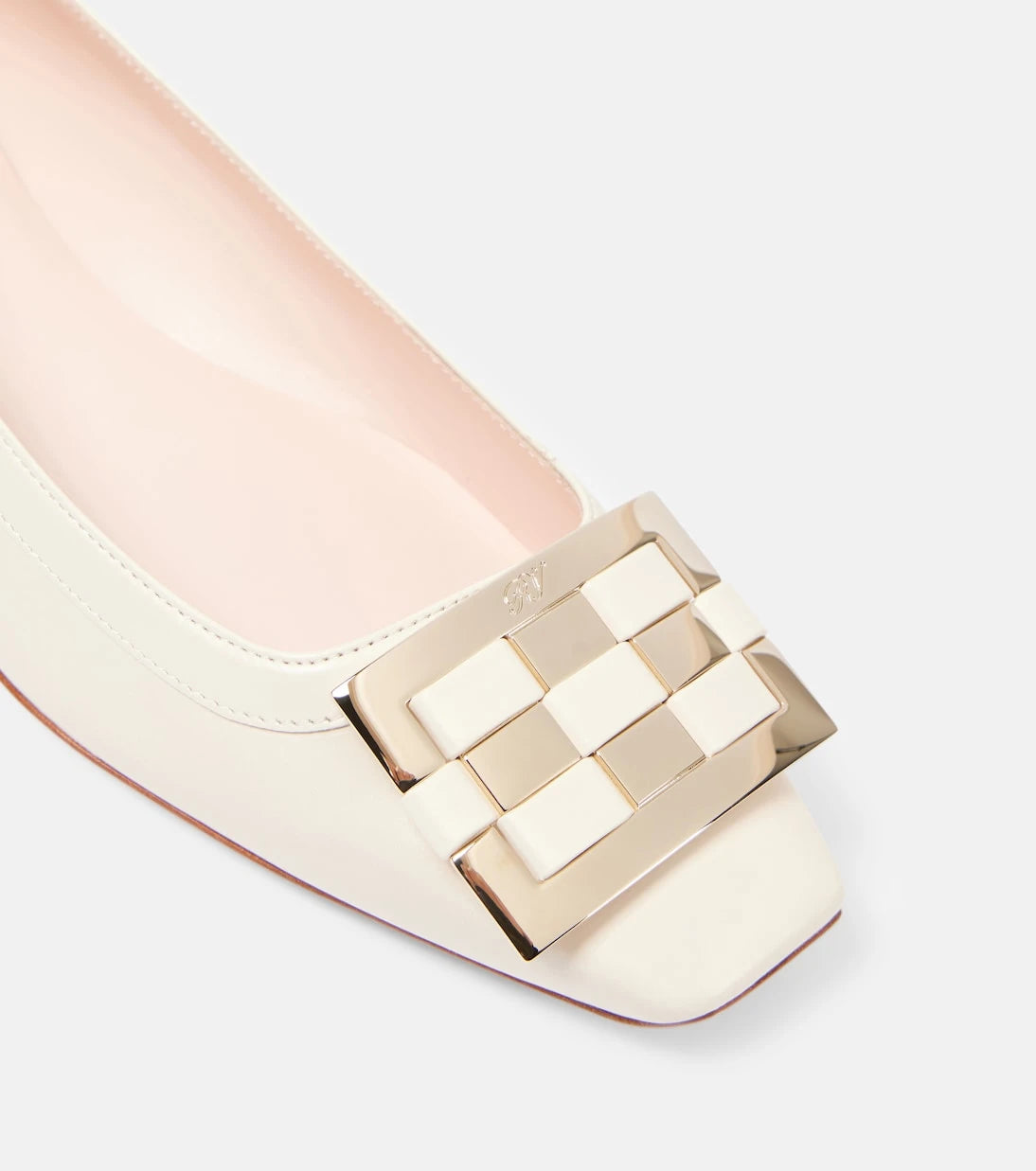 Roger Vivier - Trompette Ball leather ballet flats