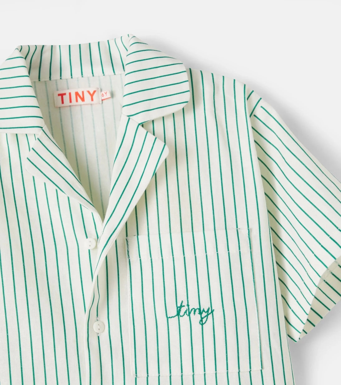 Tinycottons - قميص مخطط من الكتان والقطن