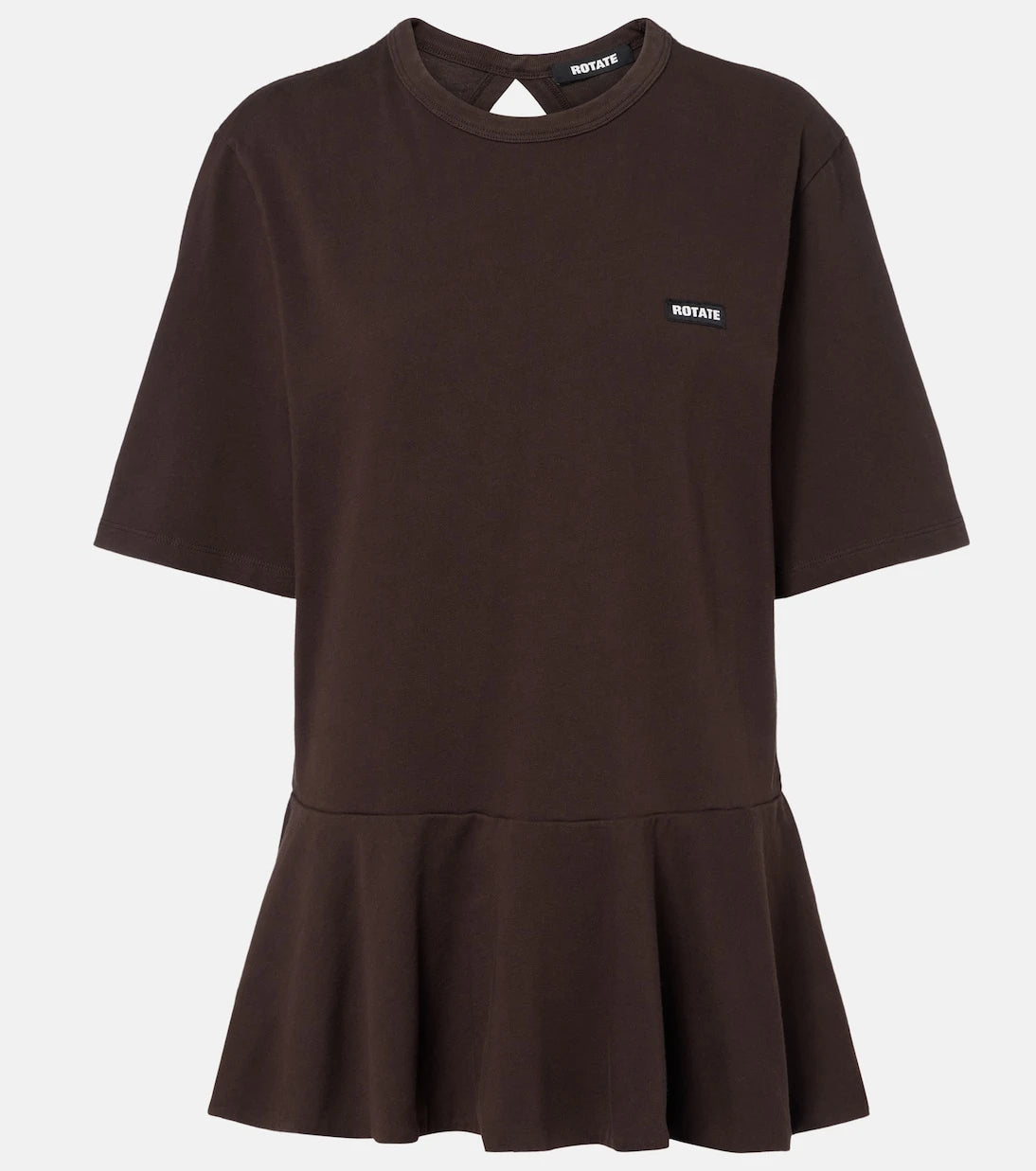 Rotate - Peplum cotton T-shirt