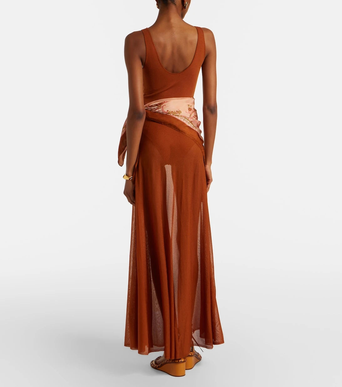 Zimmermann - Aster scarf-detail maxi dress