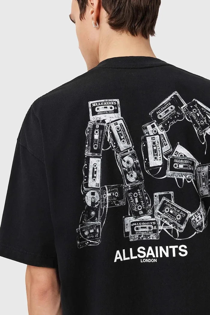Памучна тениска AllSaints MIXTAPE